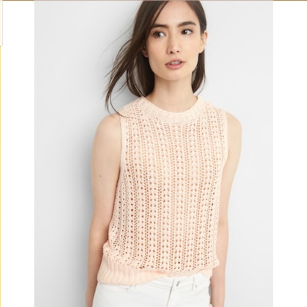 Open Stitch Tank Top (NWOT)